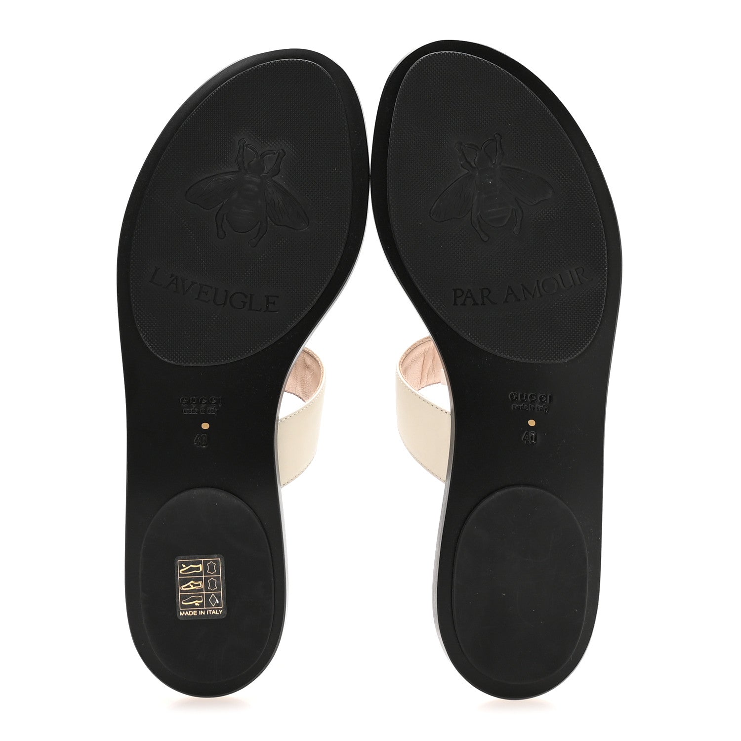Gucci Calfskin GG Marmont Thong Sandals 40 Mystic White 12 of 16