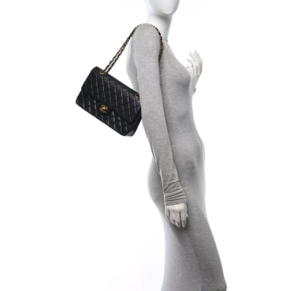 Chanel Lambskin Quilted Medium Double Flap Black 2 of 11