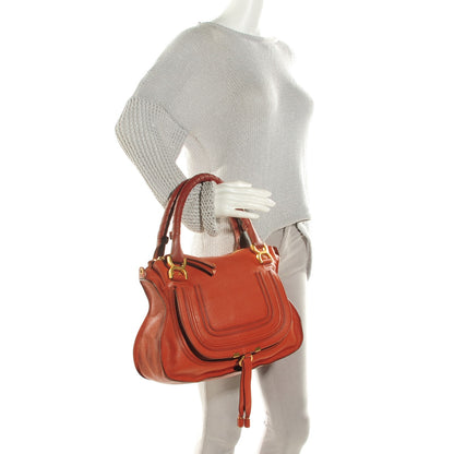 Chloe Calfskin Medium Marcie Satchel Whiskey 2 of 8
