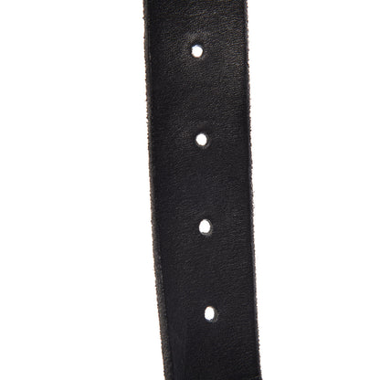 Gucci Cuoio Toscano Nickel Double G 30mm Belt 80 32 Black 6 of 8