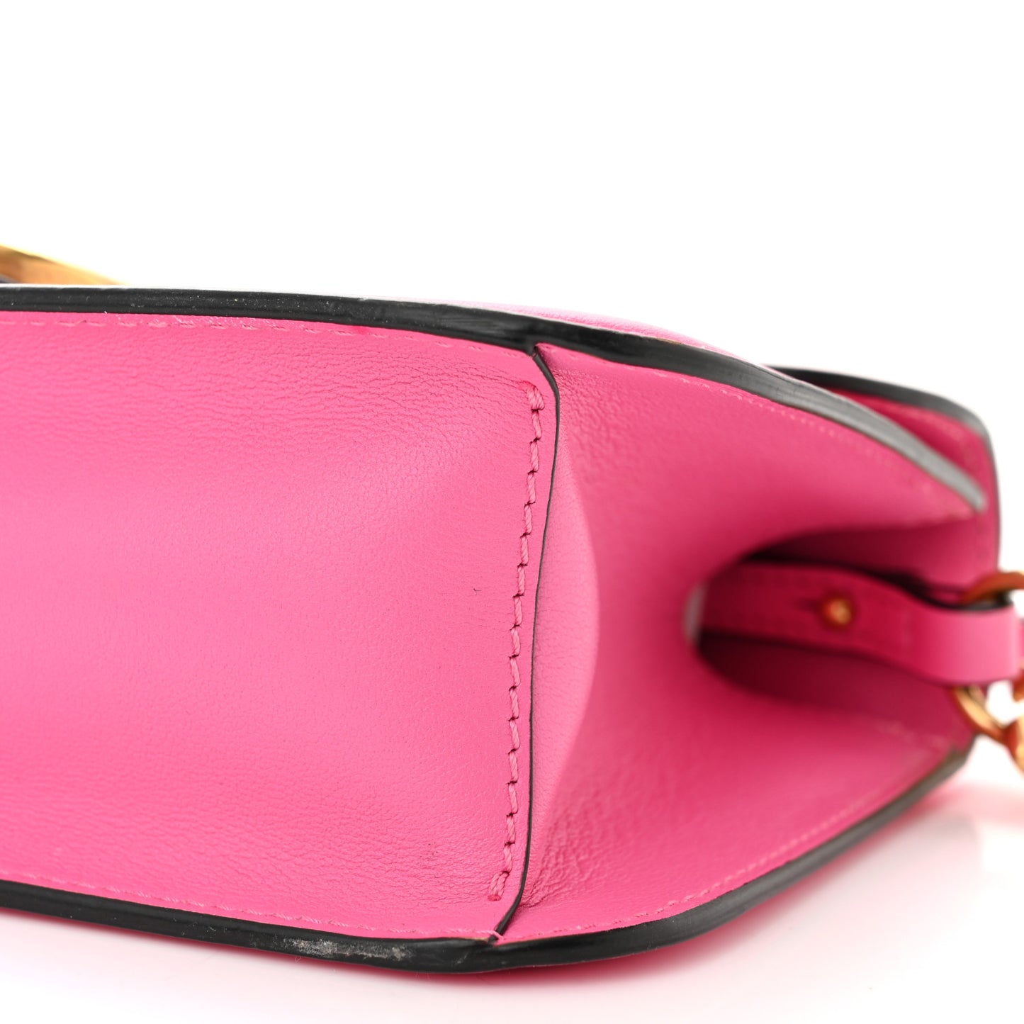 Calfskin Vlogo Loco Shoulder Bag Feminine Pink