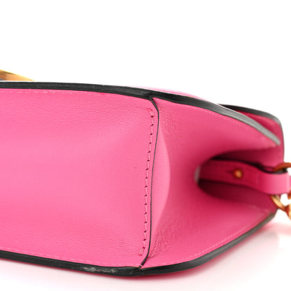 Valentino Garavani Calfskin Vlogo Loco Shoulder Bag Feminine Pink 9 of 10