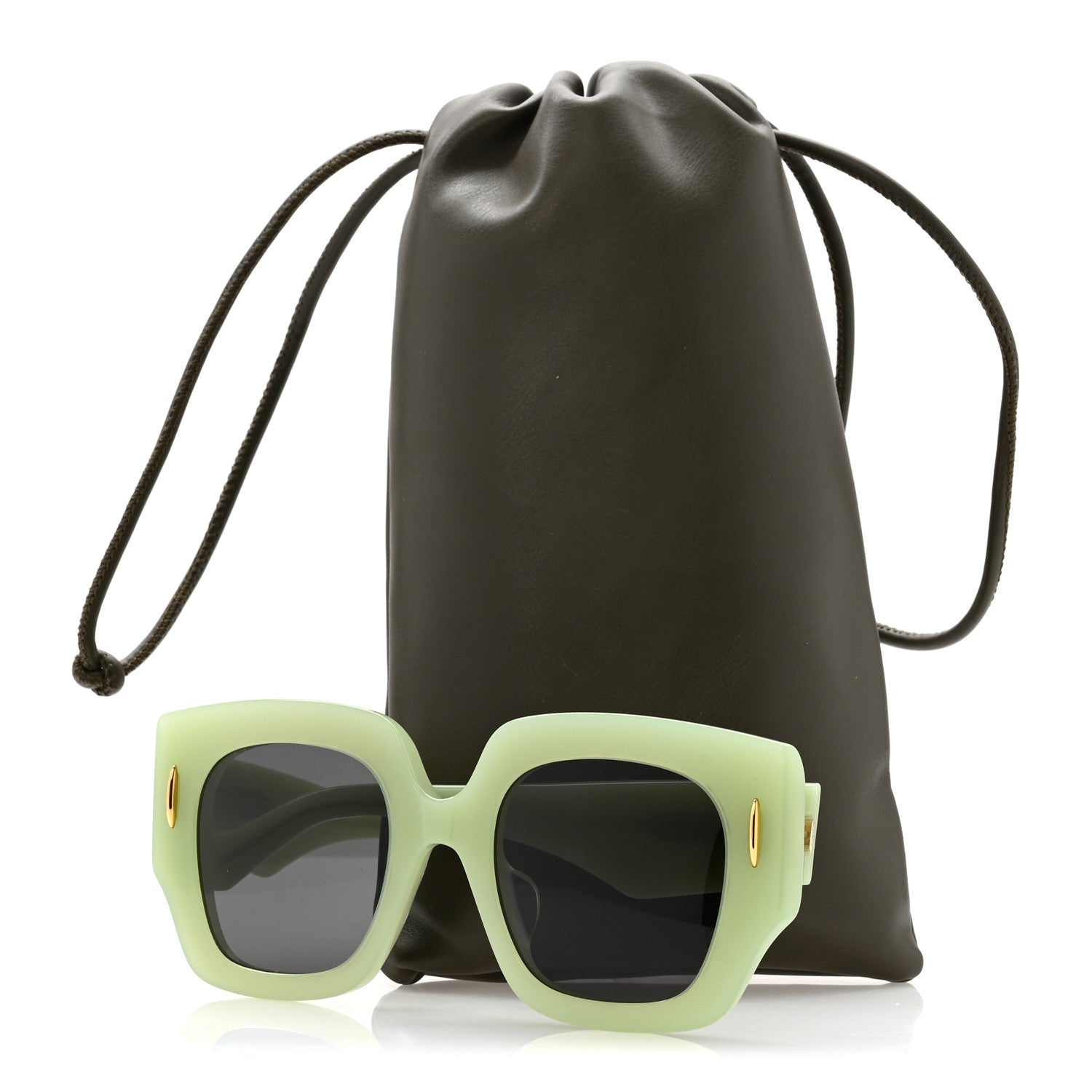Loewe Acetate Anagram Sunglasses LW40129U Light Green 8 of 8