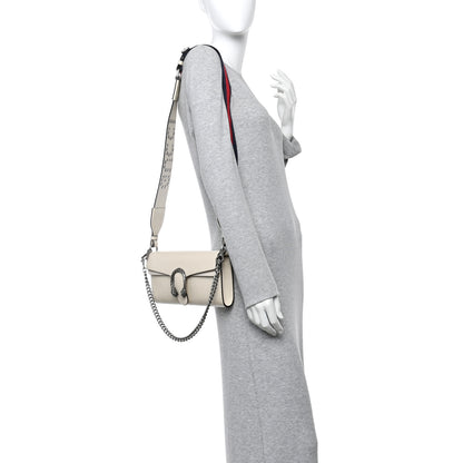 Gucci Dollar Calfskin Web Small Dionysus Crossbody Bag Mystic White 2 of 10