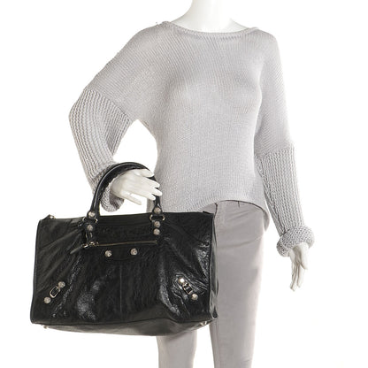 Balenciaga Agneau Giant 12 Silver Hardware Work Black 2 of 16