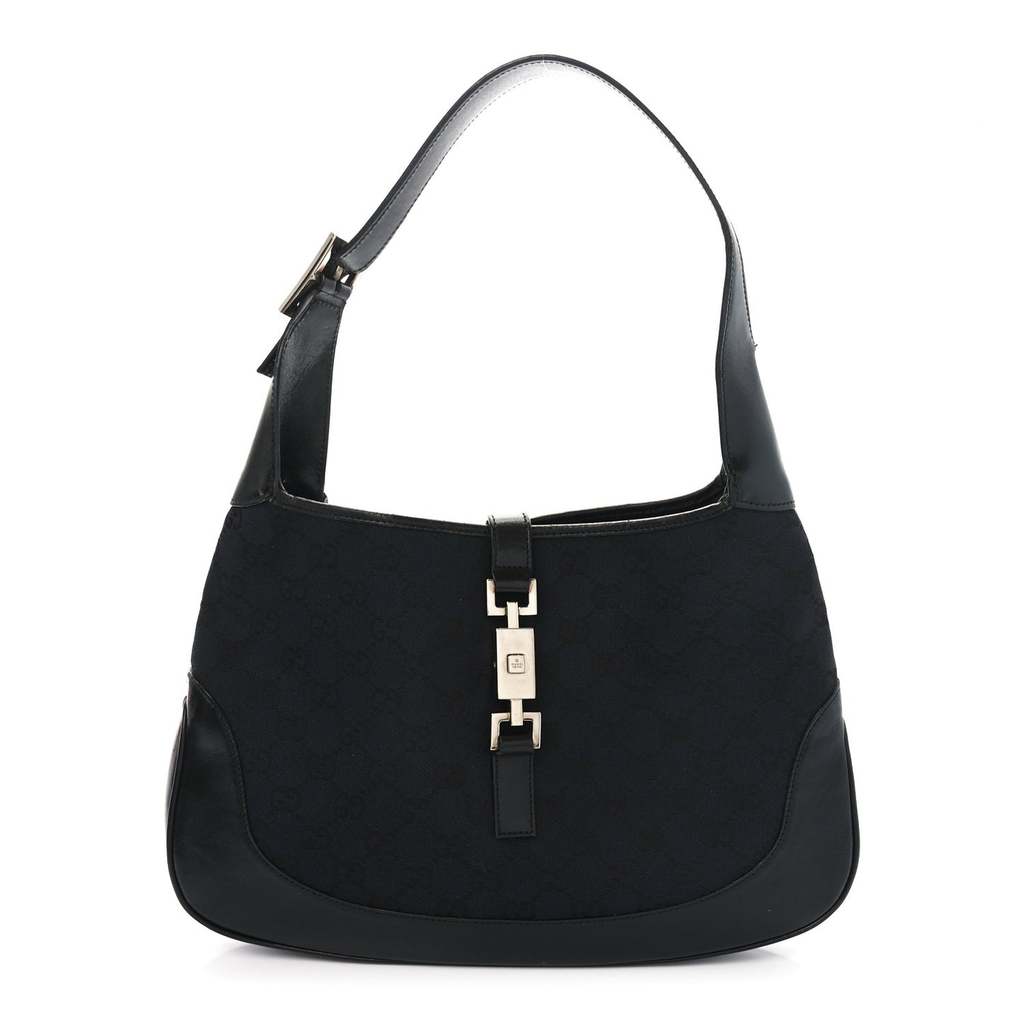Monogram Small Jackie O Hobo Black
