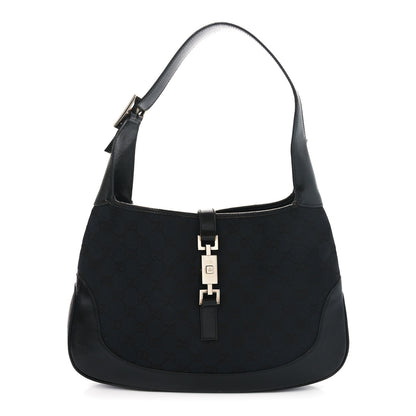 Gucci Monogram Small Jackie O Hobo Black 1 of 12