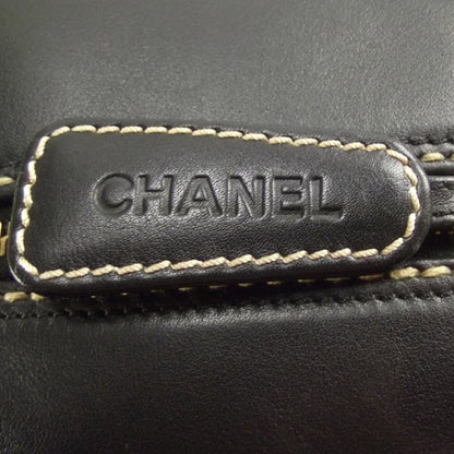 Chanel Leather Diamond Stitch Surpique Handbag Black 8 of 12