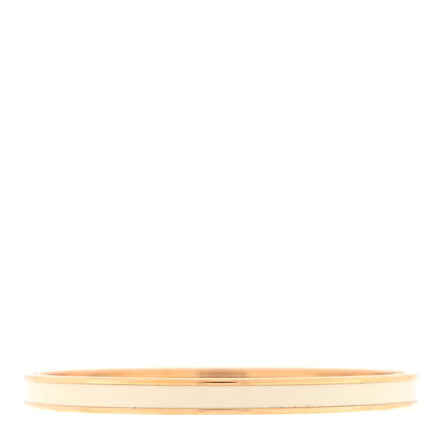 Hermes Enamel Uni Bangle 70 White 2 of 3