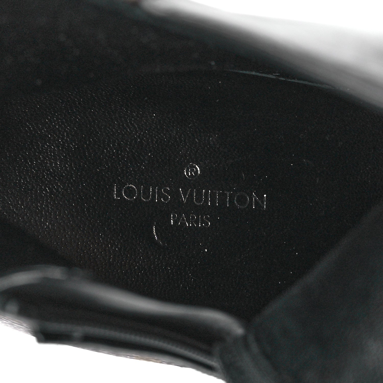 Louis Vuitton Calfskin Monogram Afterglow Platform Ankle Boots 38 Black 7 of 8