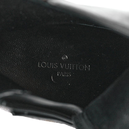 Louis Vuitton Calfskin Monogram Afterglow Platform Ankle Boots 38 Black 7 of 8