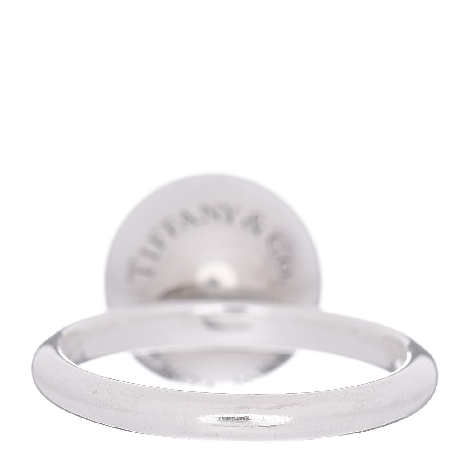 Tiffany Sterling Silver 12mm HardWear Ball Ring 53 6.5 4 of 5