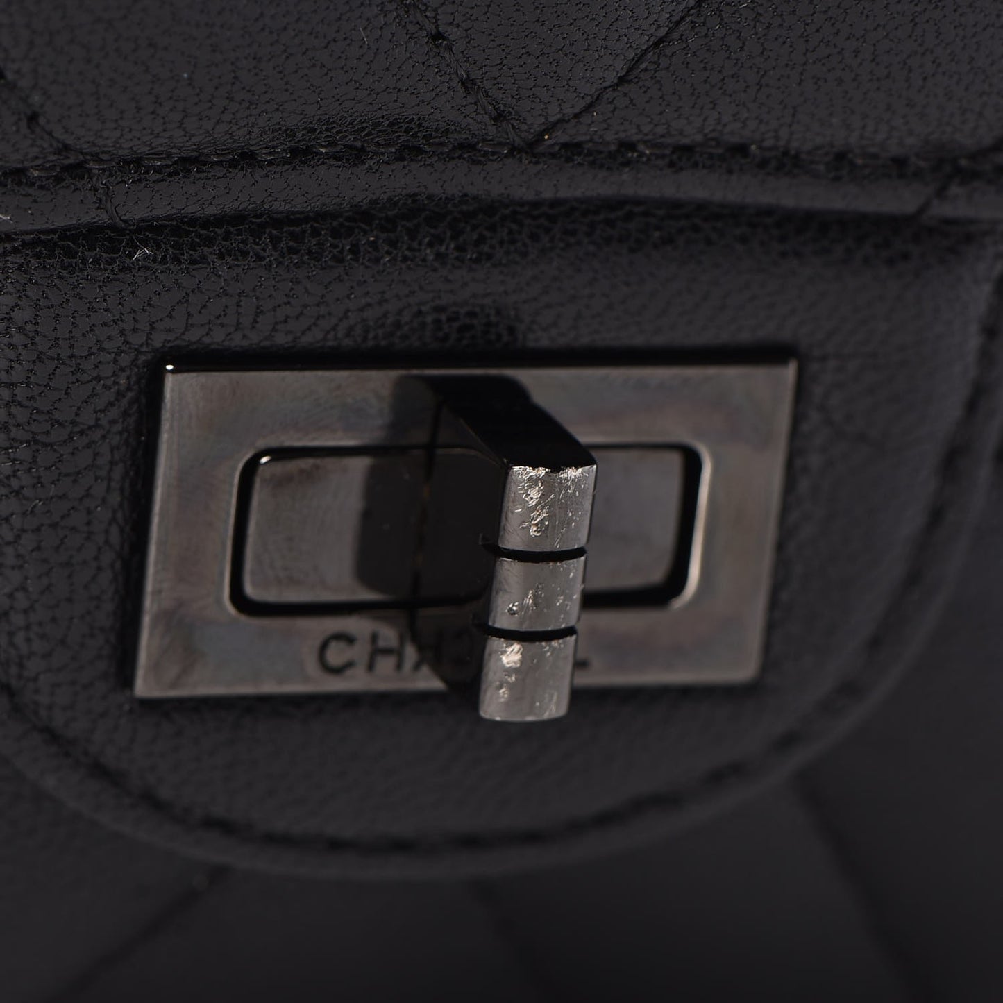 Sheepskin Chevron Quilted 2.55 Reissue 226 Flap So Black