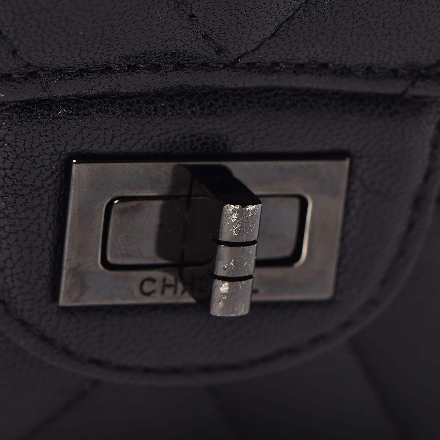 Chanel Sheepskin Chevron Quilted 2.55 Reissue 226 Flap So Black 19 of 20