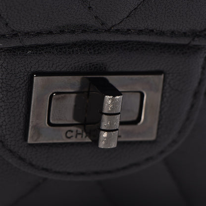 Chanel Sheepskin Chevron Quilted 2.55 Reissue 226 Flap So Black 19 of 20