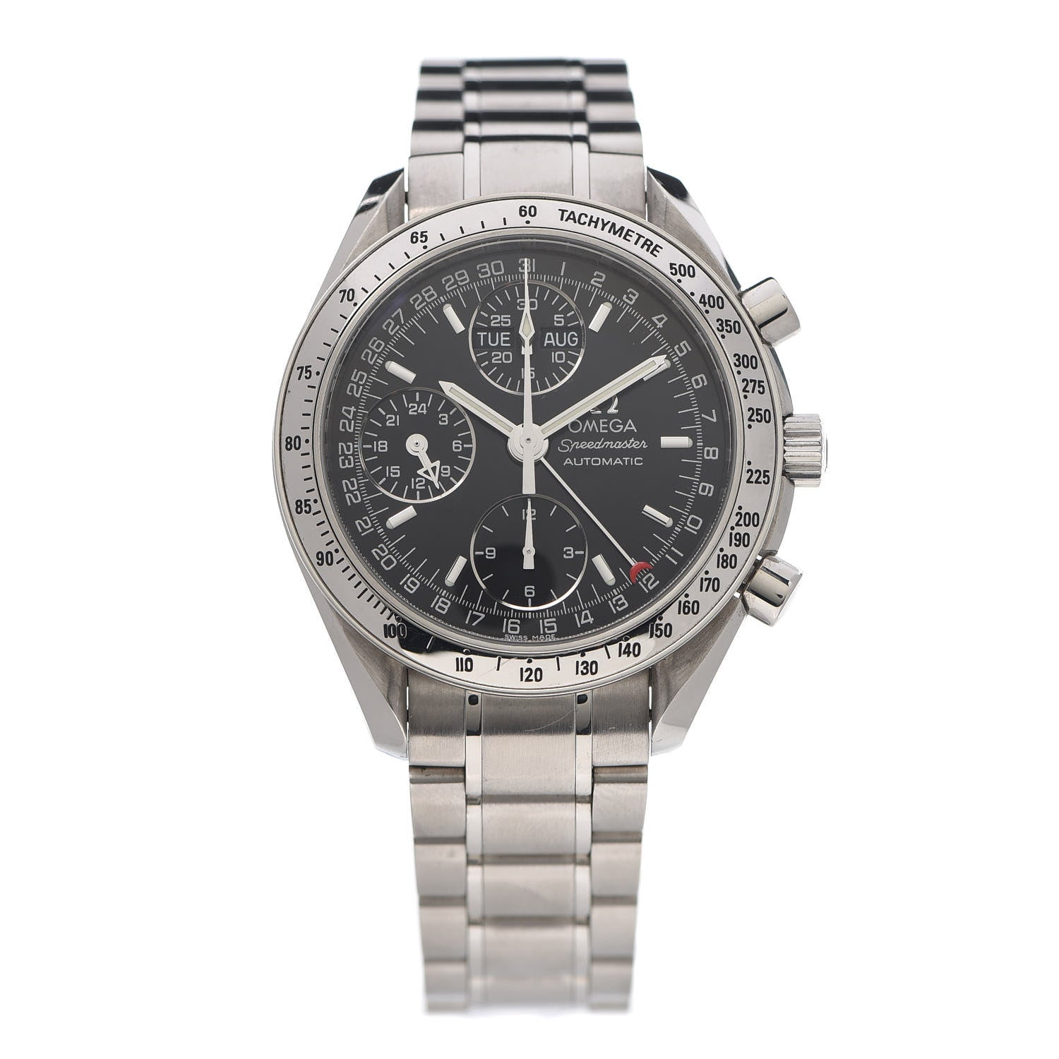 Omega Stainless Steel 39mm Speedmaster Triple Calendar Automatic Watch Black 3523.50 1 of 5