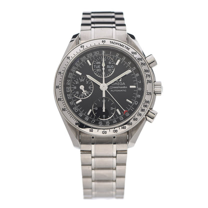 Omega Stainless Steel 39mm Speedmaster Triple Calendar Automatic Watch Black 3523.50 1 of 5
