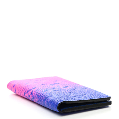 Louis Vuitton Taurillon Illusion Pocket Organizer Bleu Rose 4 of 6