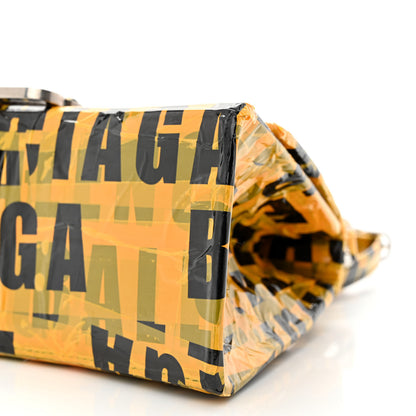 Balenciaga Box Calfskin Tape Small Hourglass Top Handle Bag Yellow Black 11 of 11