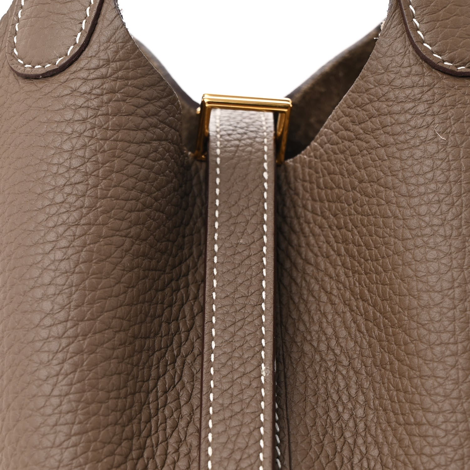 Hermes Taurillon Clemence Picotin Lock 18 PM Etoupe 8 of 11