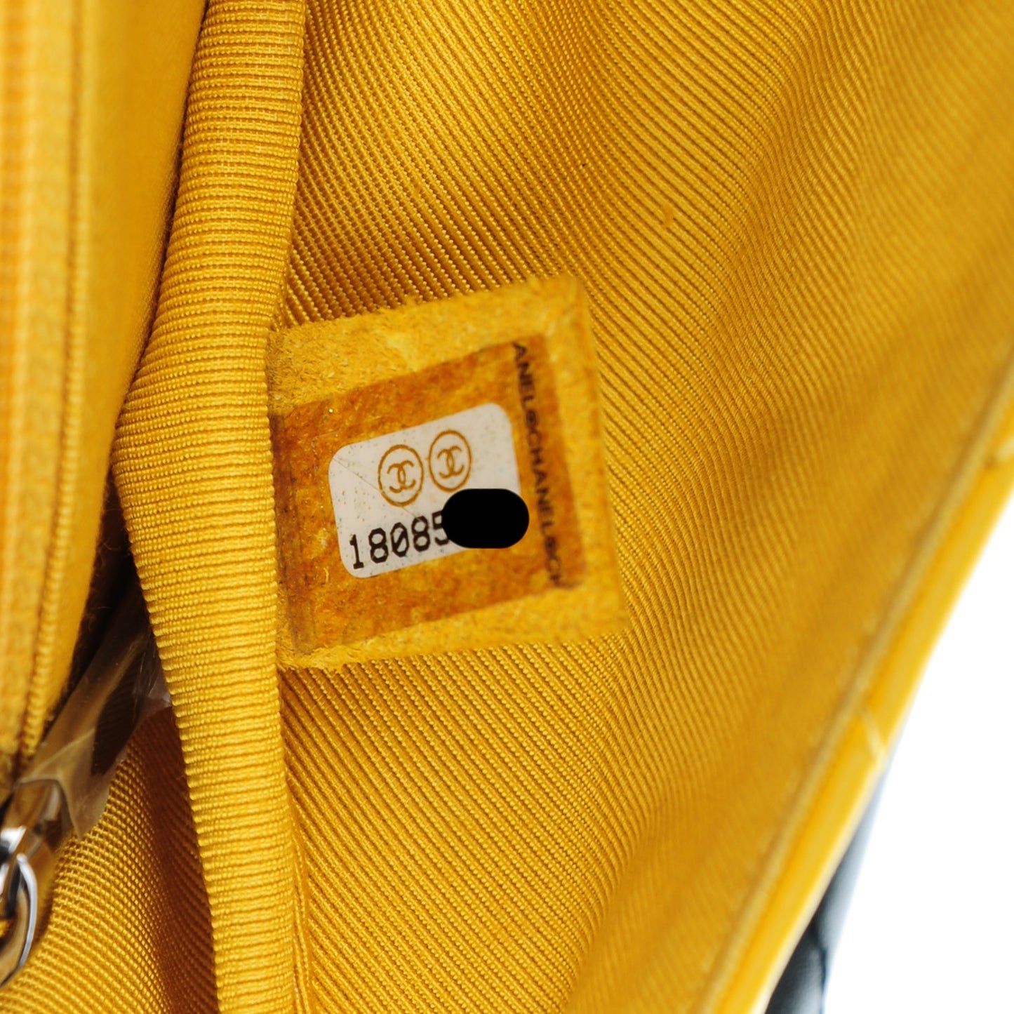 Quilted Lambskin Small Hula Hoop Flap Yellow