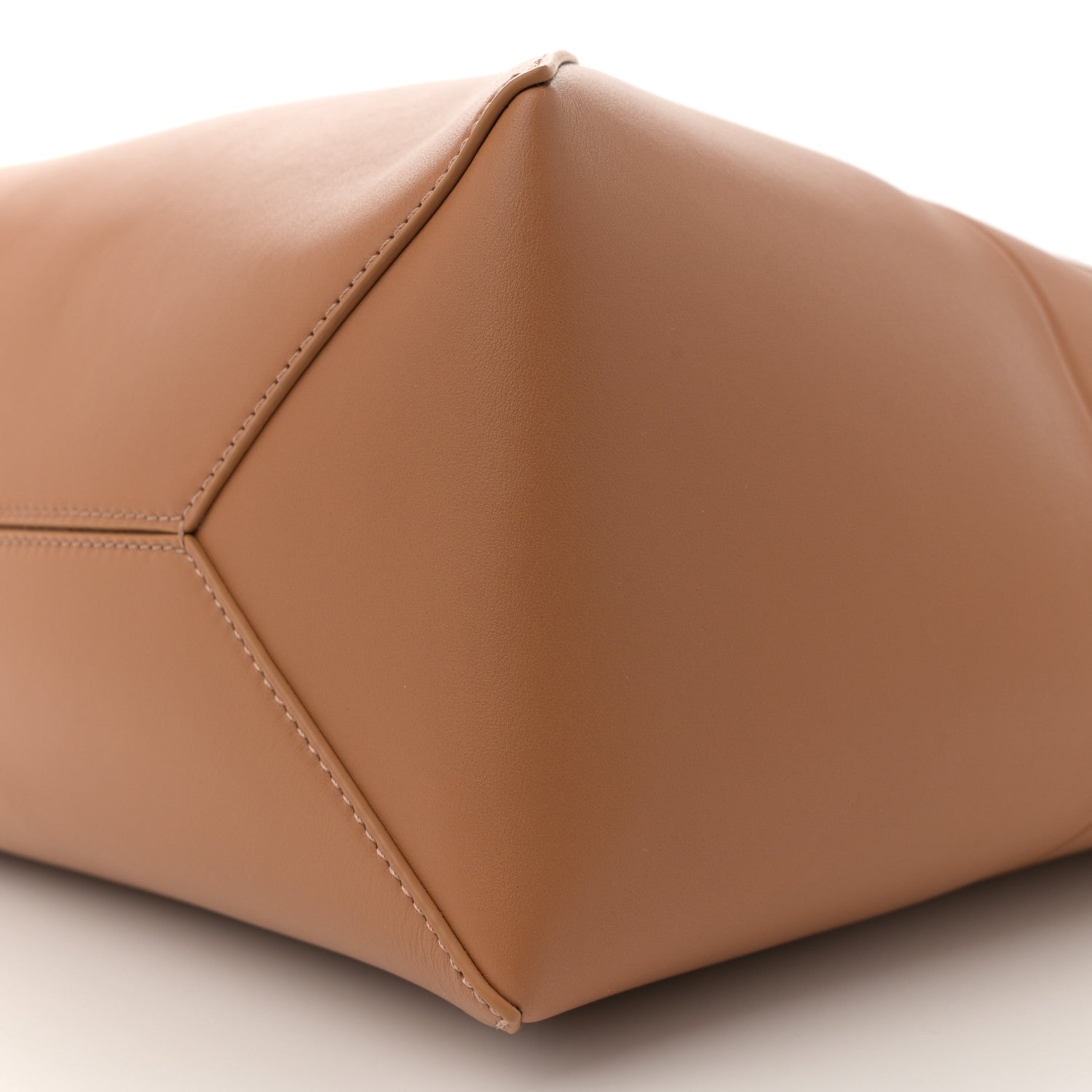 Loewe Shiny Calfskin Medium Puzzle Fold Tote Warm Desert 10 of 10