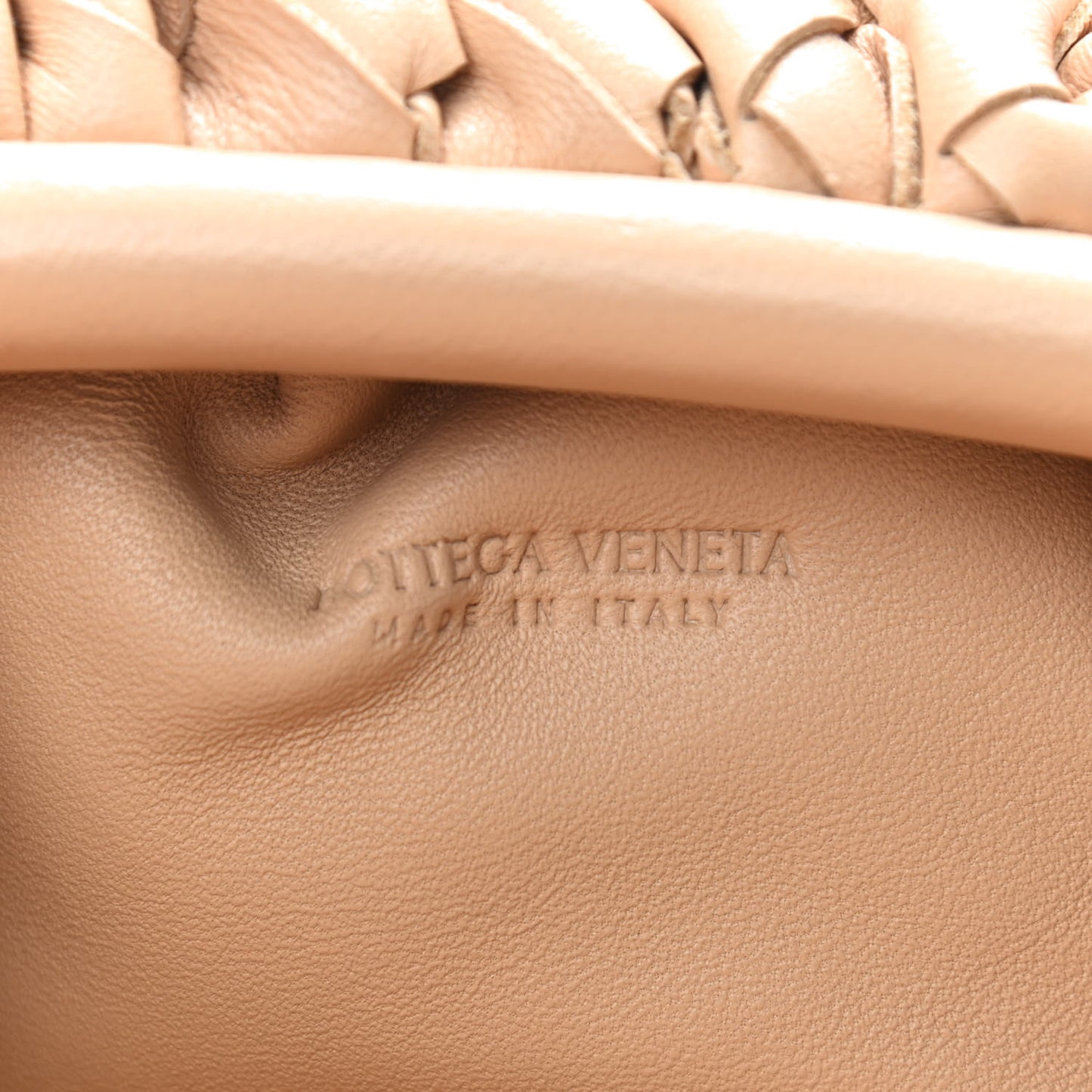 Nappa Intrecciato The Mini Pouch Almond