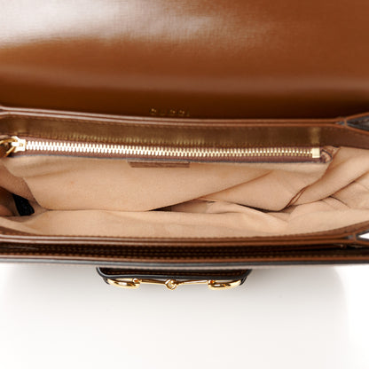 Gucci GG Supreme Monogram Horsebit 1955 Shoulder Bag Beige Brown Sugar 5 of 13