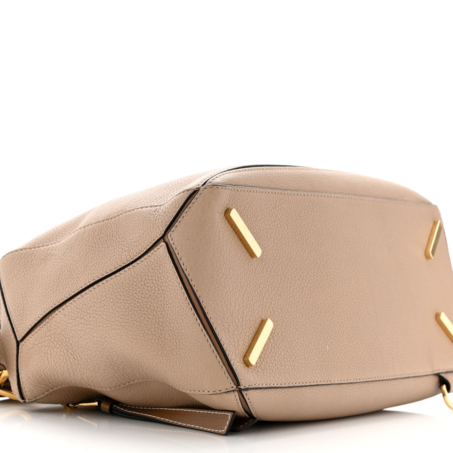 Calfskin Medium Puzzle Bag Sand Mink