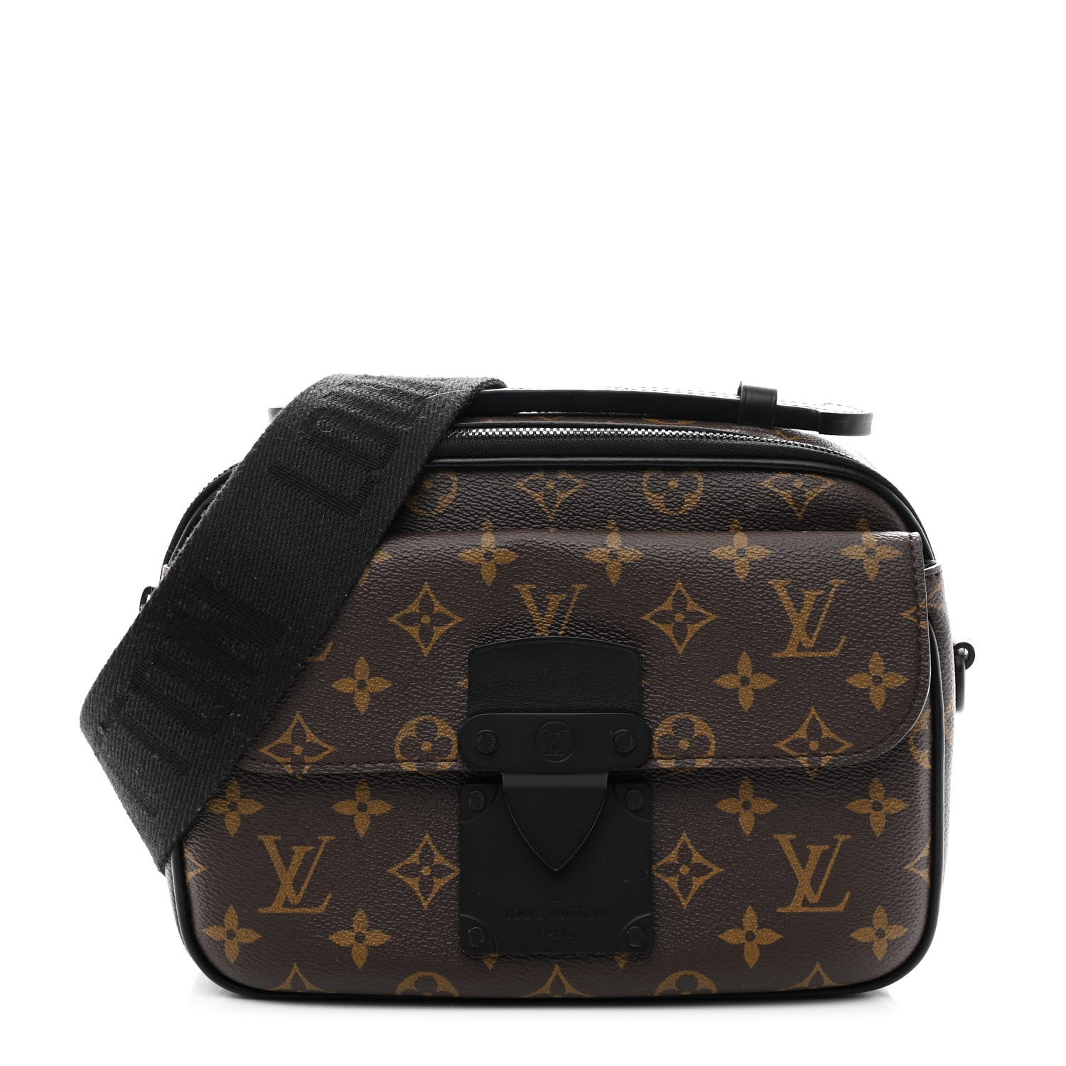 Louis Vuitton Monogram Macassar S Lock Messenger 1 of 9