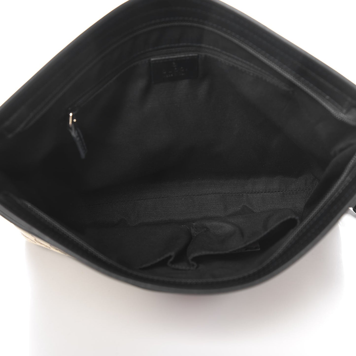 GG Monogram Web Flat Messenger Bag Black