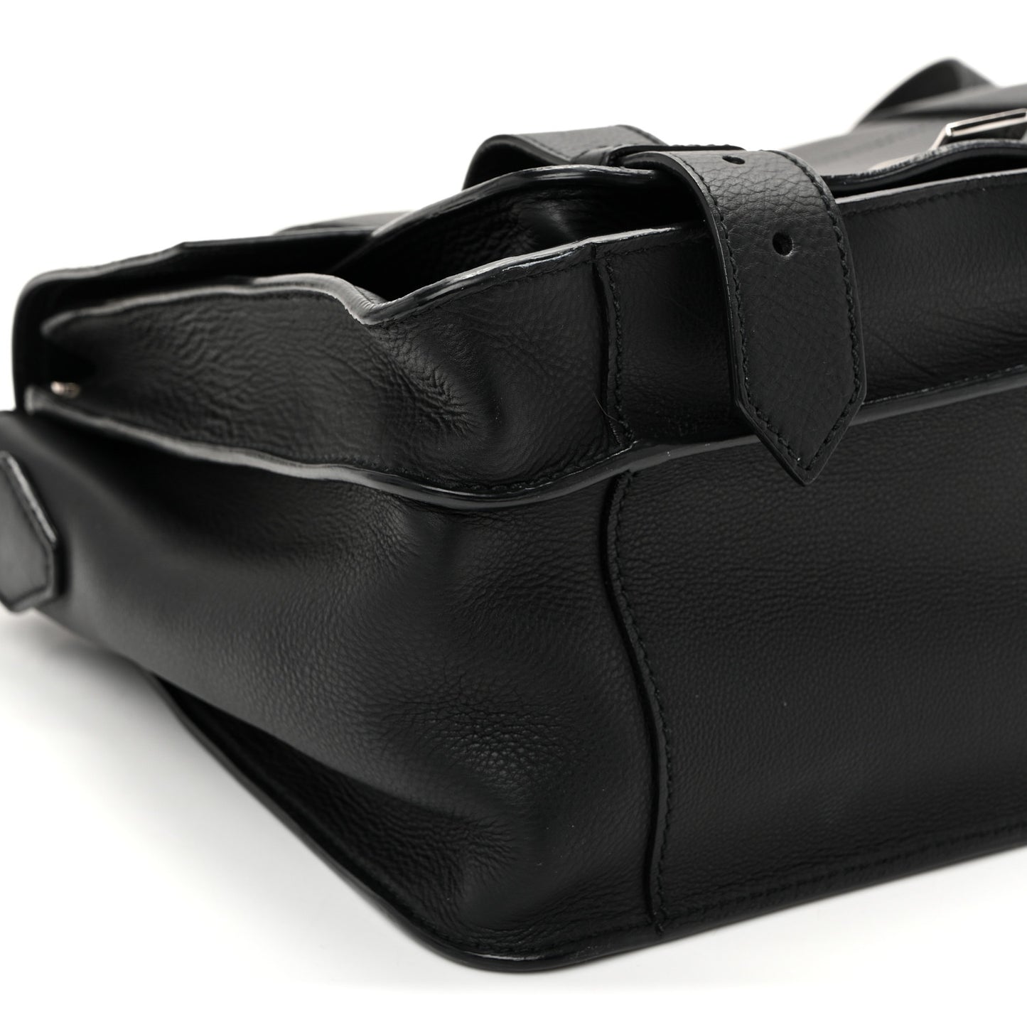 Soft Grainy Calfskin Medium PS1 Satchel Black
