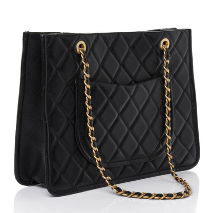 Chanel Caviar Quilted Sweet Classic Shopping Tote Black 2 of 4