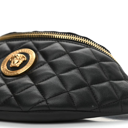 Versace Nappa Quilted Medusa Belt Bag Black 10 of 11