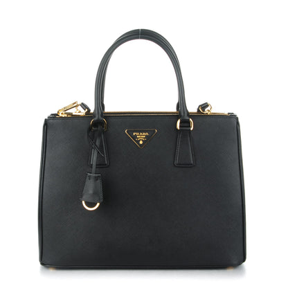 Prada Saffiano Lux Large Galleria Double Zip Tote Black 1 of 7