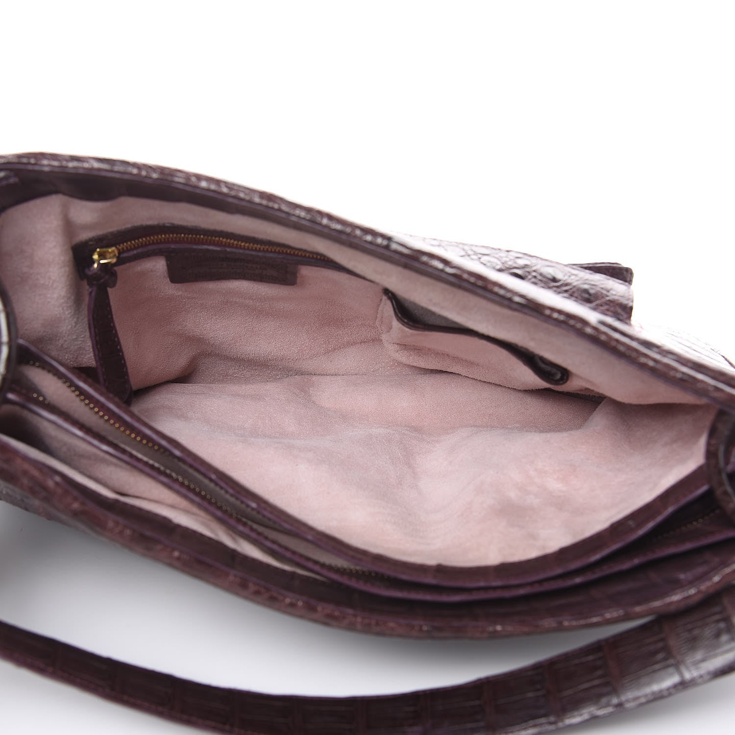 Nancy Gonzalez Crocodile Shoulder Bag Purple 7 of 14