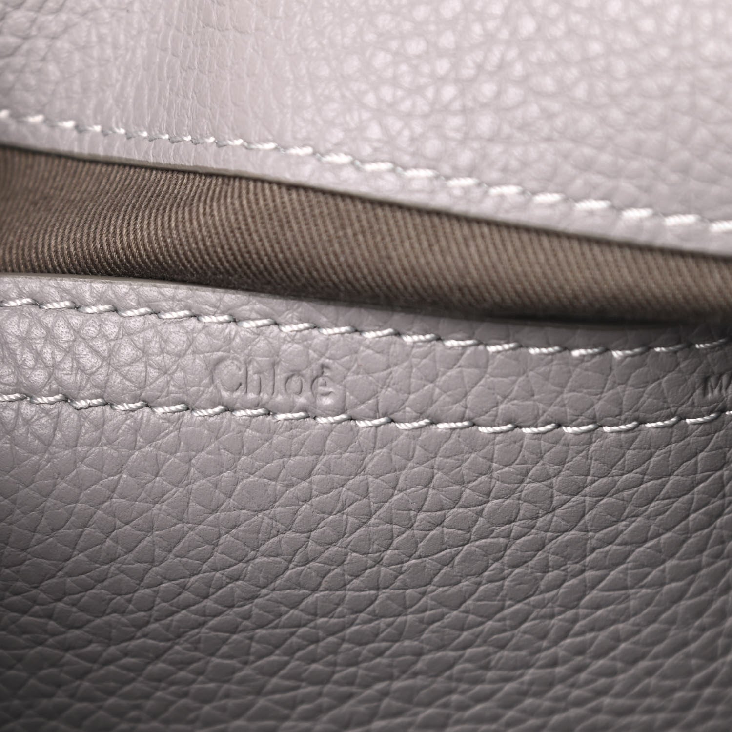 Chloe Calfskin Medium Marcie Round Crossbody Bag Cashmere Grey 6 of 12