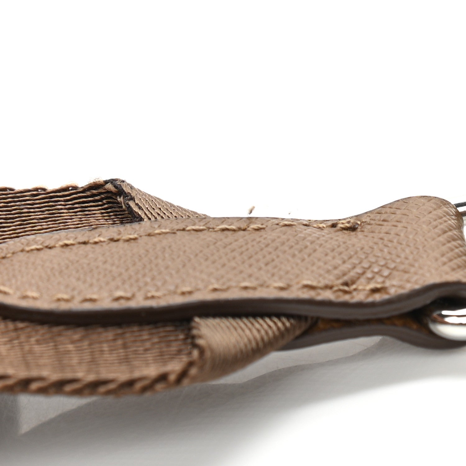 Prada Tessuto Nylon Saffiano Re-Edition 2005 Shoulder Bag Cacao 11 of 11