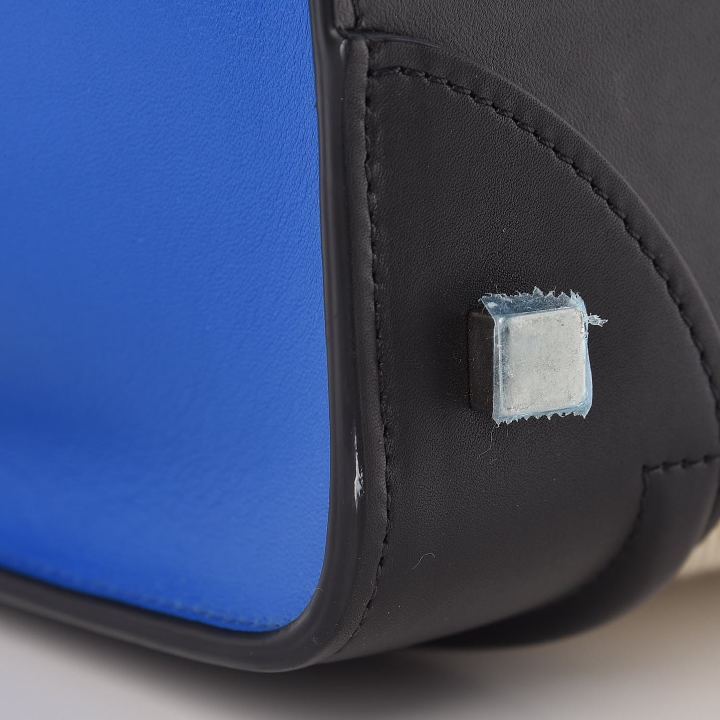 Canvas Smooth Calfskin Mini Tri-Color Luggage Indigo