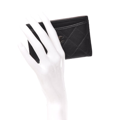 Chanel Lambskin Quilted Card Holder Black 2 of 9