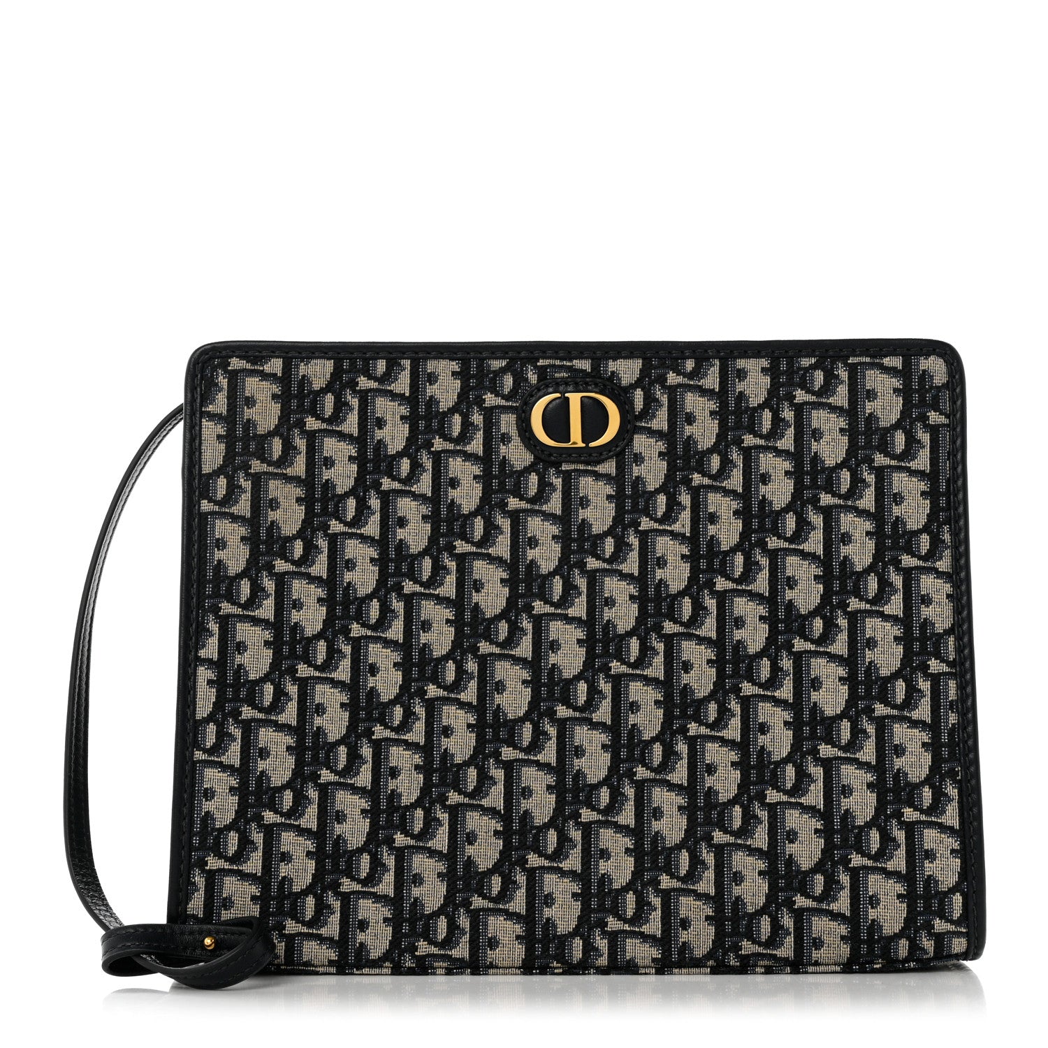 Christian Dior Oblique 30 Montaigne Pouch Blue 1 of 6