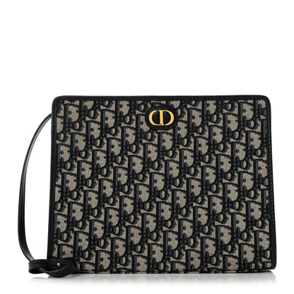 Christian Dior Oblique 30 Montaigne Pouch Blue 1 of 6