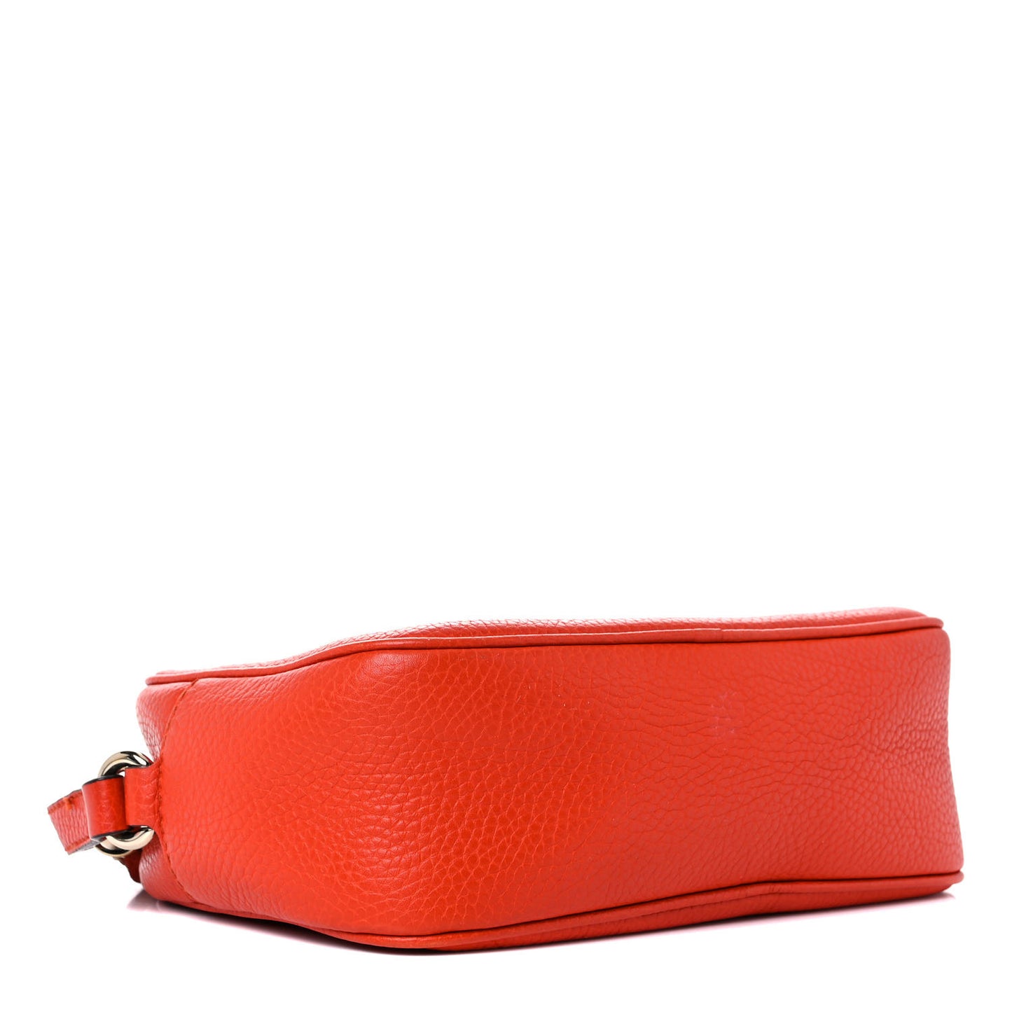 Pebbled Calfskin Small Soho Disco Bag Sun Orange