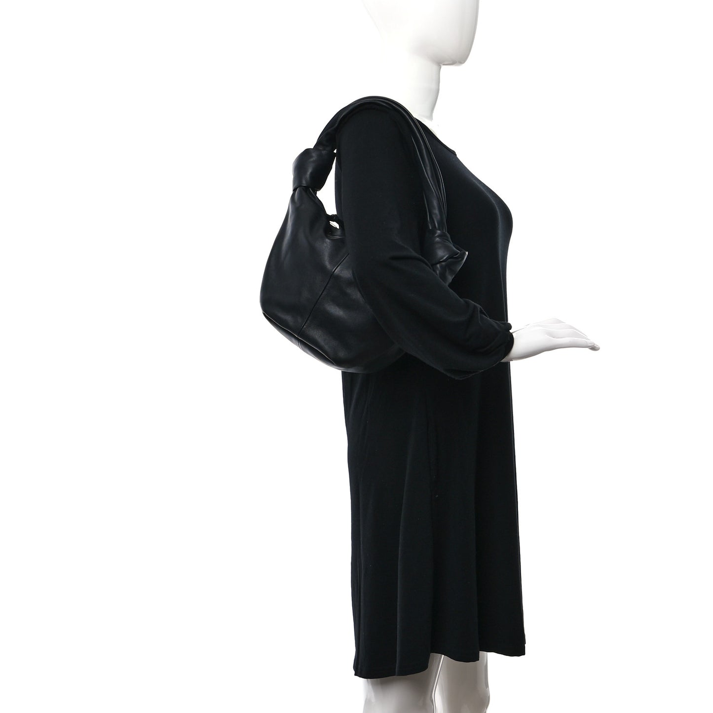 Nappa Mini Double Knot Bag Black