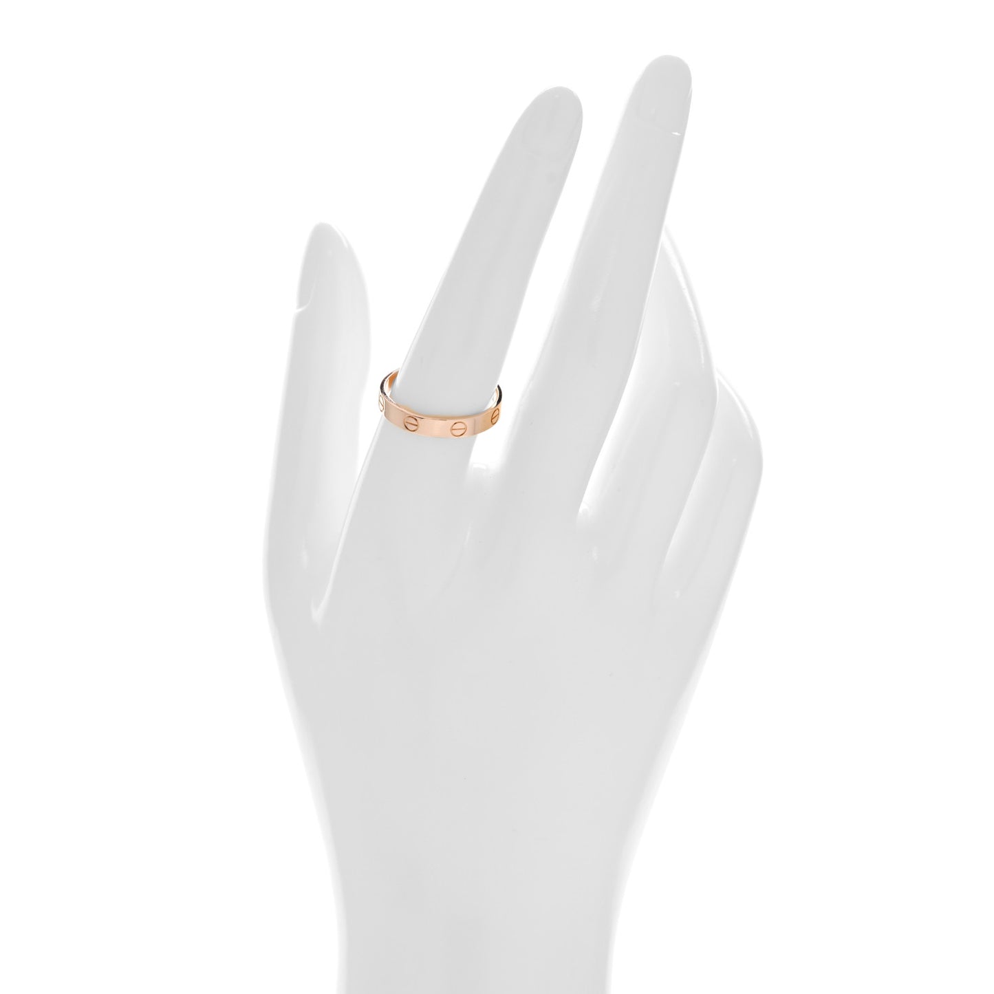 18K Pink Gold 3.5mm LOVE Wedding Band Ring 58 8.5