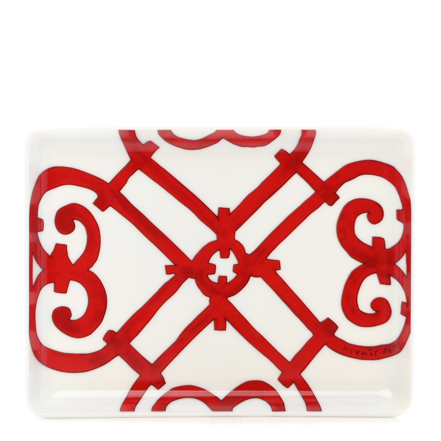 Hermes Porcelain Balcon du Guadalquivir Sushi Plate 1 of 6