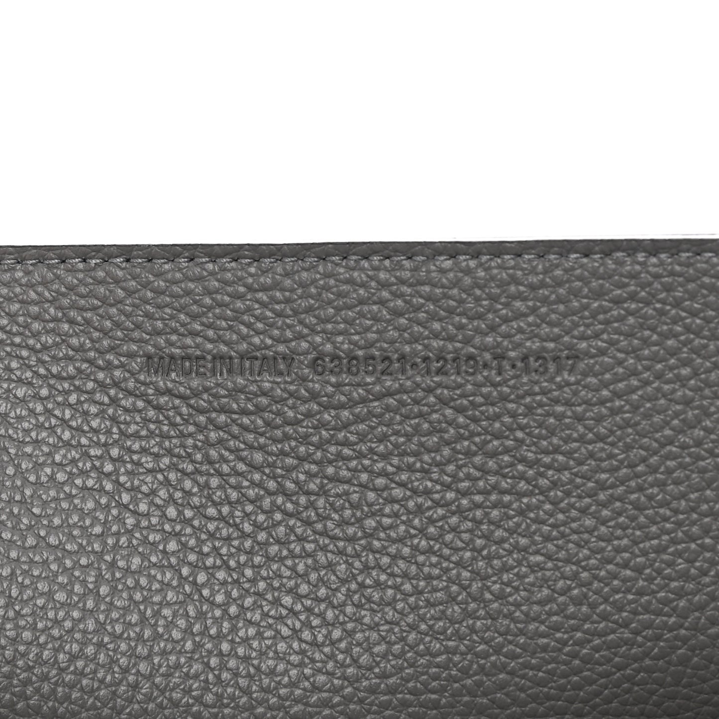 Grained Calfskin Neo Classic Silver Hardware S City Dark Grey