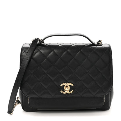 Chanel Caviar Quilted Large Business Affinity Flap Black 1 of 10