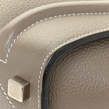 Celine Drummed Calfskin Micro Luggage Souris 13 of 17