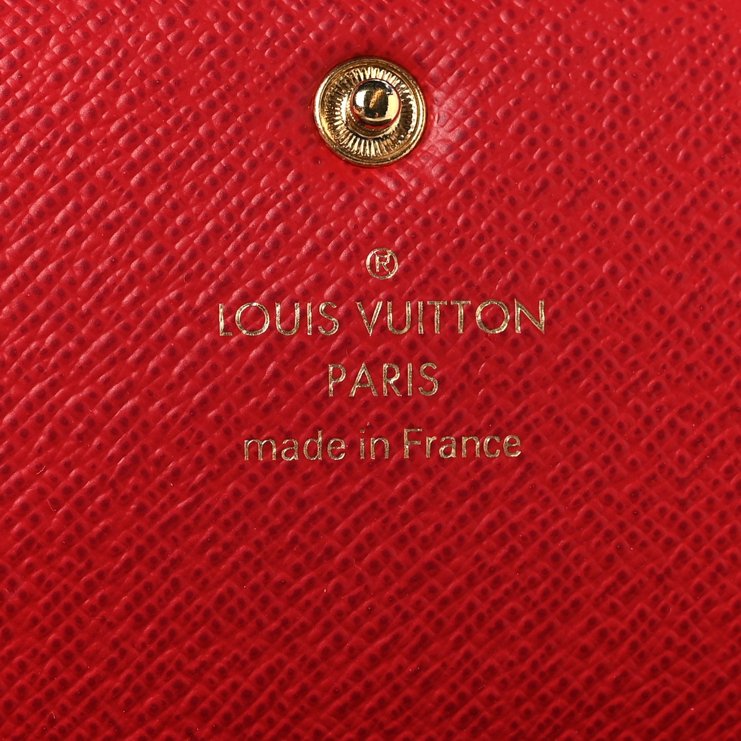 Damier Ebene Emilie Wallet Red